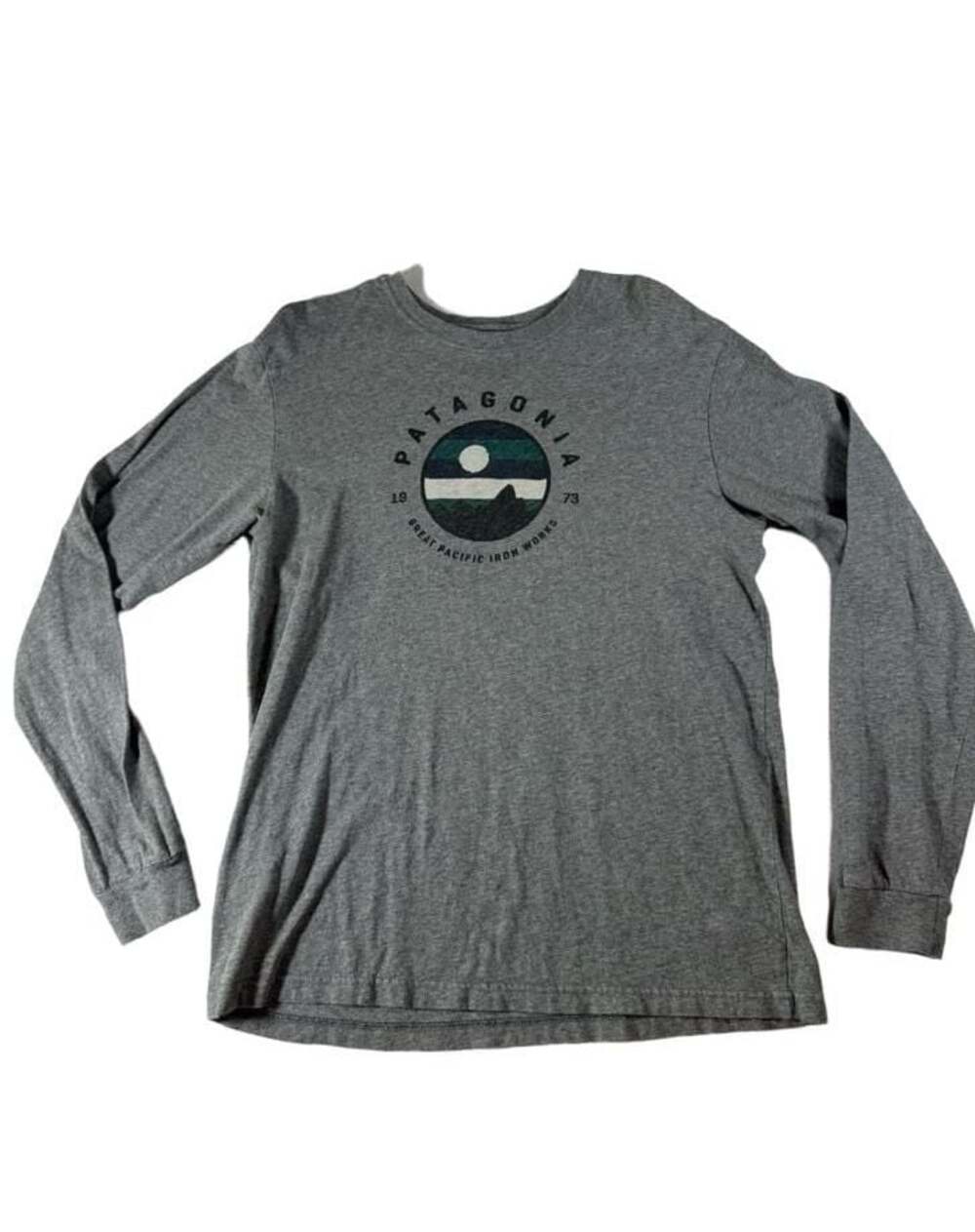 Patagonia Gray Great Pacific Iron Works Long Sleeve T-Shirt